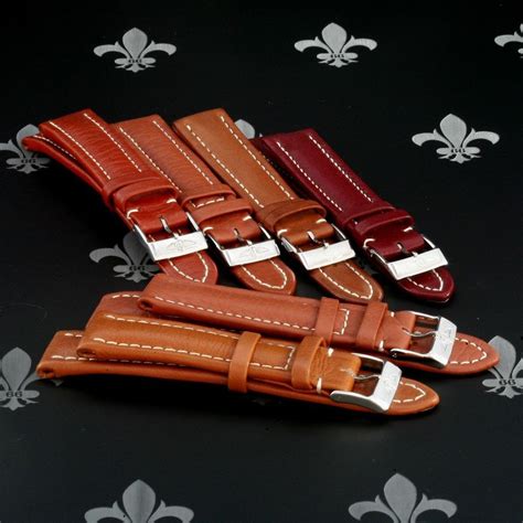 Watch bands and leather watch straps for Breitling Watches.